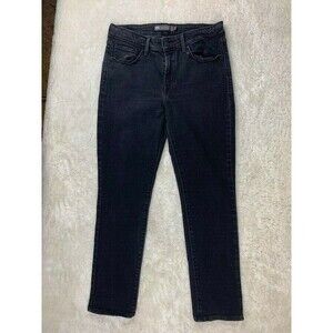 Levi Size 10 Womens Jeans Mid Rise Skinny Black Stretch